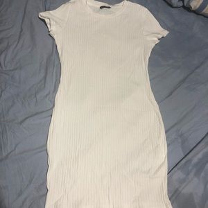 White bodycon dress